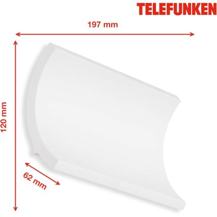 Telefunken 312806TF - Уличный светодиодный настенный светильник 2xLED/6W/230V IP44 белый
