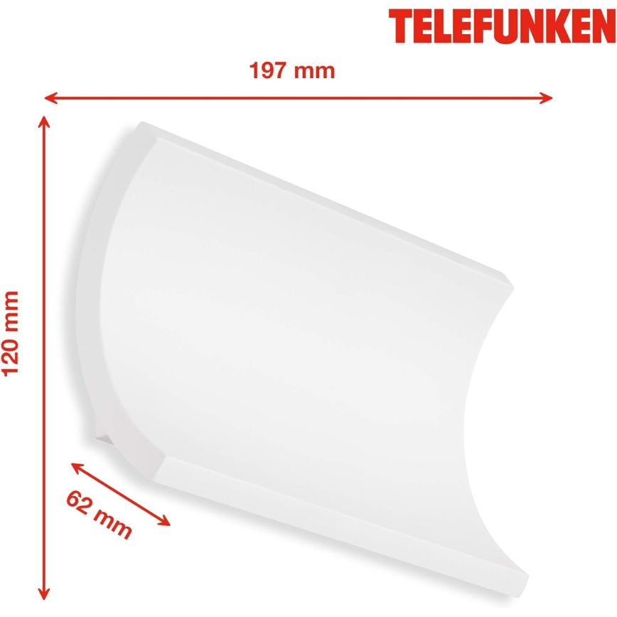 Telefunken 312806TF - Уличный светодиодный настенный светильник 2xLED/6W/230V IP44 белый