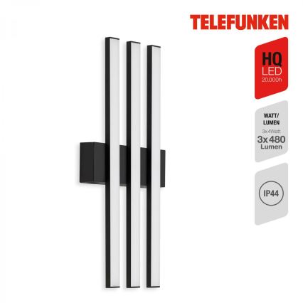 Telefunken 313105TF - Вуличний світлодіодний настінний світильник 3xLED/4W/230V IP44