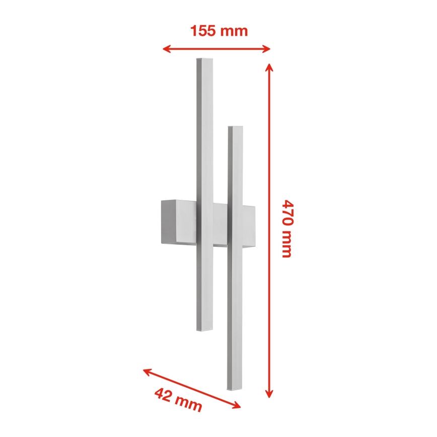 Telefunken 313204TF - LED зовнішній настінний світильник 2xLED/4W/230V IP44