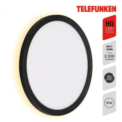 Telefunken 313405TF - LED уличный настенный светильник LED/15W/230V IP44 чёрный