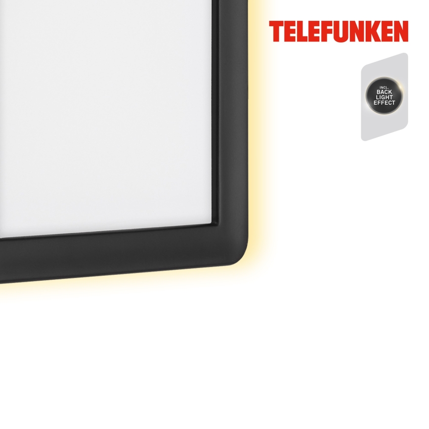 Telefunken 313605TF - Вуличний світлодіодний настінний світильник LED/16W/230V IP44 чорний