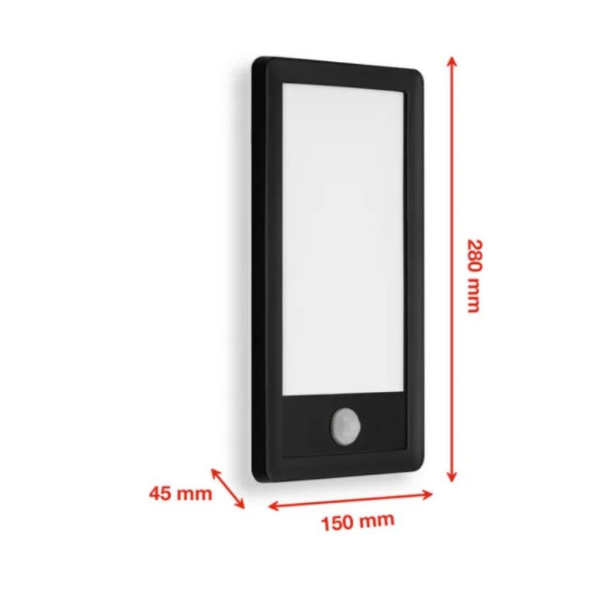 Telefunken 313905TF - Уличный светодиодный настенный светильник с датчиком LED/16W/230V IP44