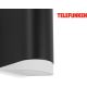 Telefunken 314905TF - Вуличний світлодіодний настінний світильник 2xGU10/5W/230V IP44 чорний