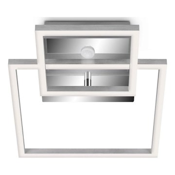 Telefunken 318608TF - Світлодіодний стельовий світильник з датчиком FRAME LED/17W/230V 3000K матовий хром