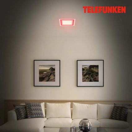 Telefunken 318706TF - RGBW светодиодная диммируемая панель LED/18W/230V 3000-6500K + пульт дистанционного управления