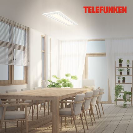 Telefunken 318906TF - LED RGBW диммируемый потолочный светильник LED/24W/230V 3000–6500K 25x100 см + пульт дистанционного управления