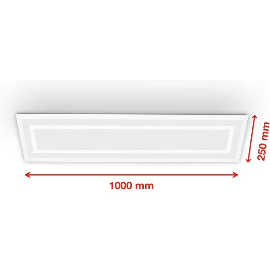 Telefunken 318906TF - LED RGBW диммируемый потолочный светильник LED/24W/230V 3000–6500K 25x100 см + пульт дистанционного управления
