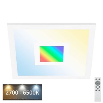 Telefunken 319106TF - Стельовий RGBW-світильник з регулюванням яскравості LED/24W/230V 2700-6500K білий + пульт дистанційного керування