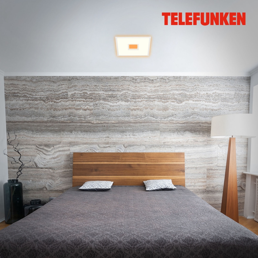Telefunken 319406TF - Стельовий RGBW-світильник з регулюванням яскравості LED/24W/230V 2700-6500K білий + пульт дистанційного керування