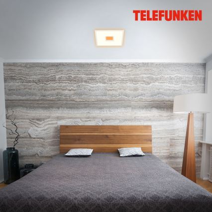 Telefunken 319406TF - Потолочный RGBW-светильник с регулированием яркости LED/24W/230V 2700-6500K белый + дистанционное управление