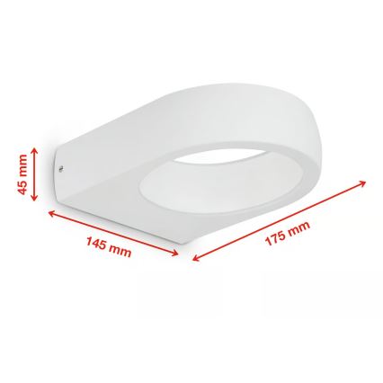 Telefunken 320206TF - LED наружный настенный светильник LED/7,5 Вт/230 В IP44 белый