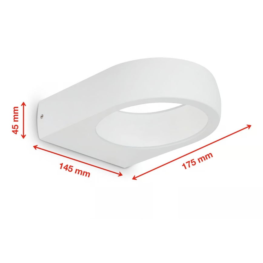 Telefunken 320206TF - LED наружный настенный светильник LED/7,5 Вт/230 В IP44 белый