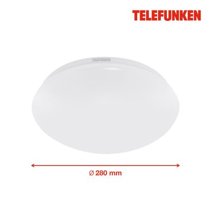 Telefunken 601206TF - Світлодіодний стельовий світильник для ванної кімнати з датчиком LED/15W/230V IP44 діаметр 28 см