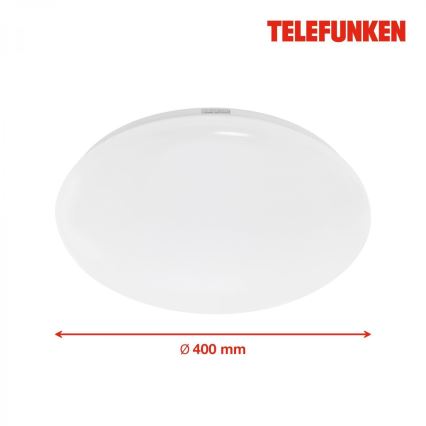 Telefunken 601306TF - Світлодіодний стельовий світильник для ванної кімнати з датчиком LED/20W/230V IP44 діаметр 40 см
