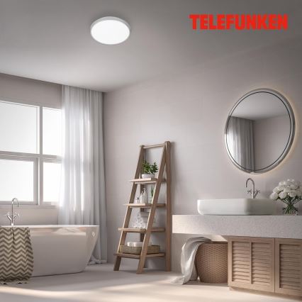 Telefunken 601604TF - Світлодіодний стельовий світильник для ванної кімнати з датчиком LED/12W/230V IP44 діаметр 29 см