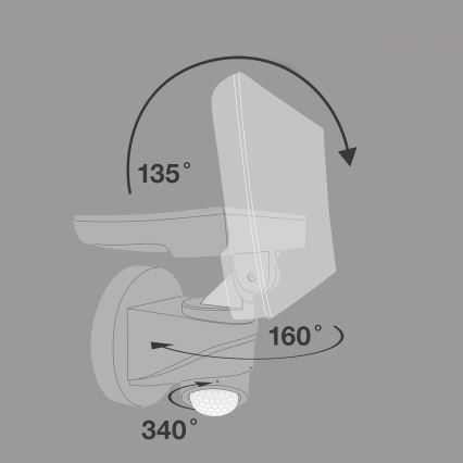 Telefunken - LED-прожектор з сенсором LED/16W/230V