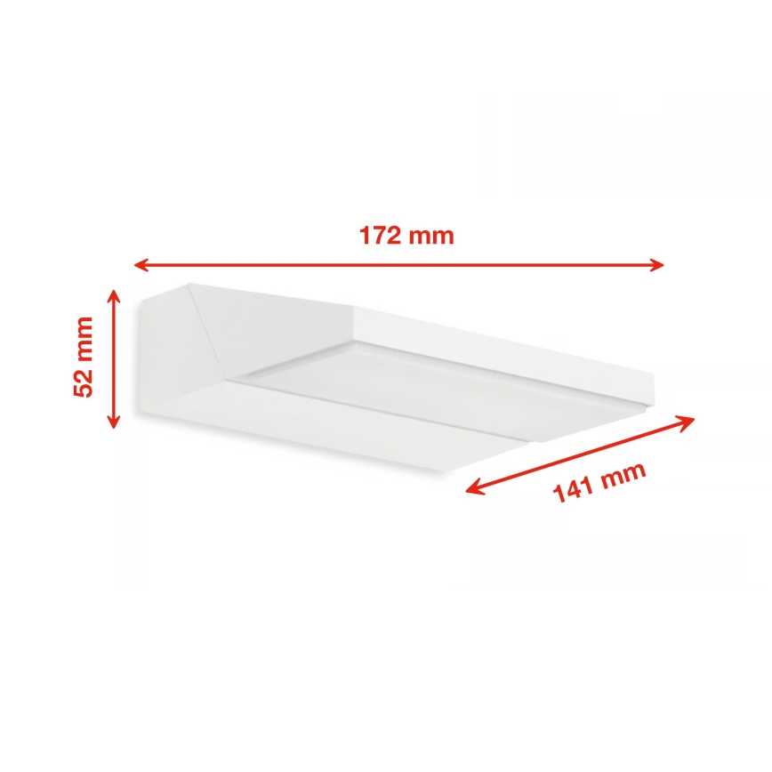 Telefunken - Зовнішній настінний світильник LED/10W/230V IP44 білий