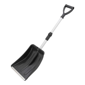 Телескопическая лопата для снега черная/серая