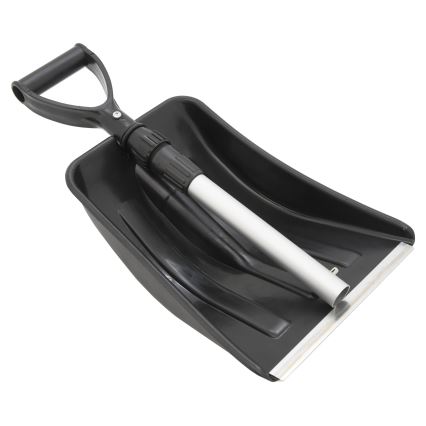 Телескопическая лопата для снега черная/серая