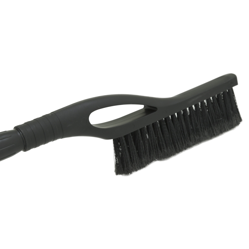 Телескопічний скребок для автомобіля з щіткою 100 см чорний/сріблястий