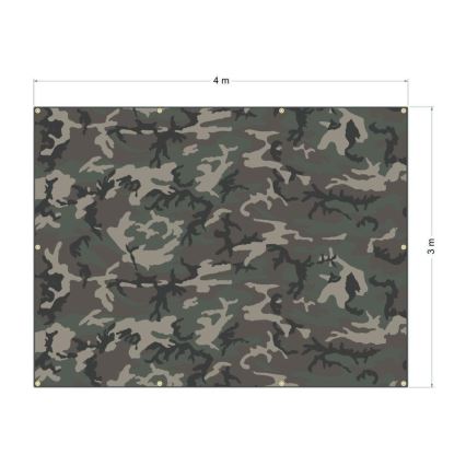 Тент непромокаючий 3x4 м камуфляжний