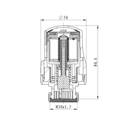 Термоголовка M30x1,5