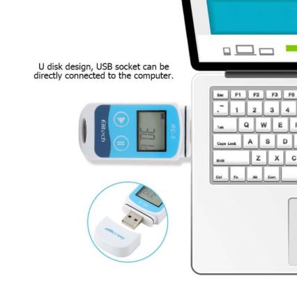 Термометр с записью показателей USB IP67