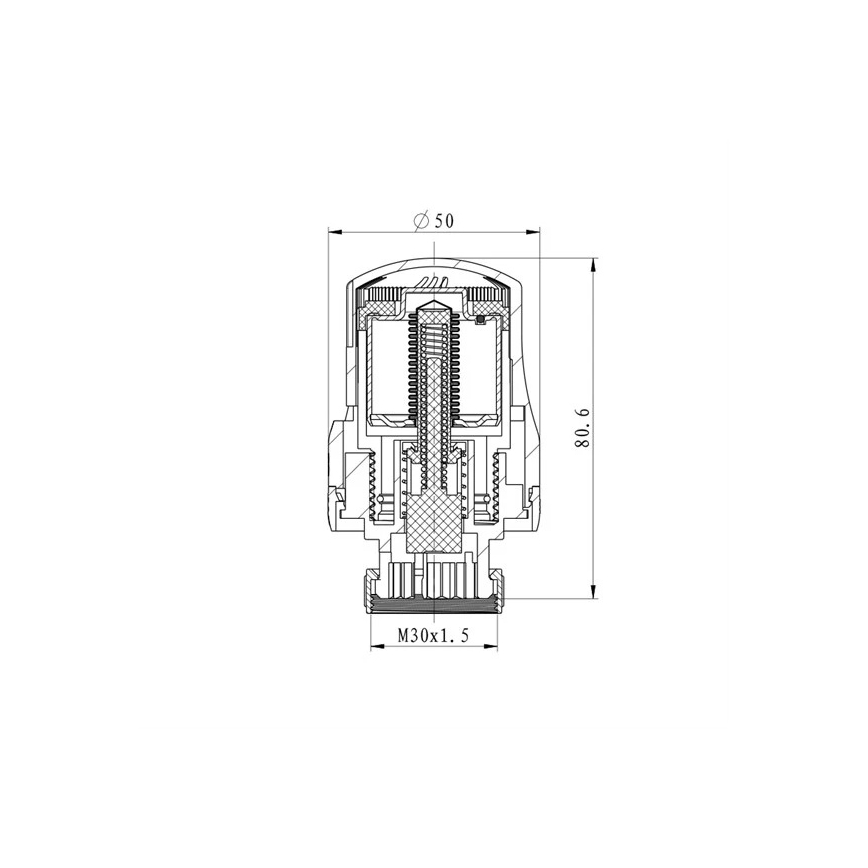 Термостатична головка M30x1,5