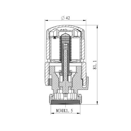 Термостатична головка M30x1,5