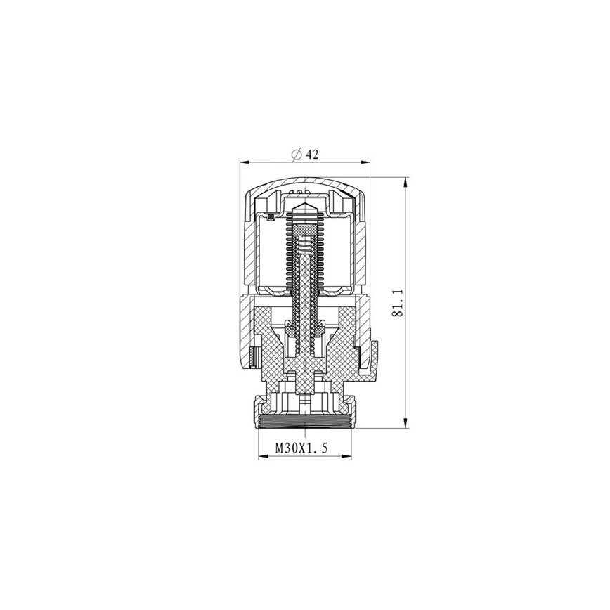Термостатична головка M30x1,5