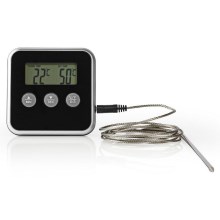 Термометр для м'яса з цифровим дисплеєм та таймером 0-250° C 1xAAA