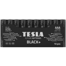 Tesla Batteries - 10 шт. Лужна батарейка AAA BLACK+ 1,5V