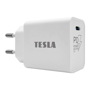 TESLA Electronics - Адаптер зі швидкою зарядкою Power Delivery 20W білий