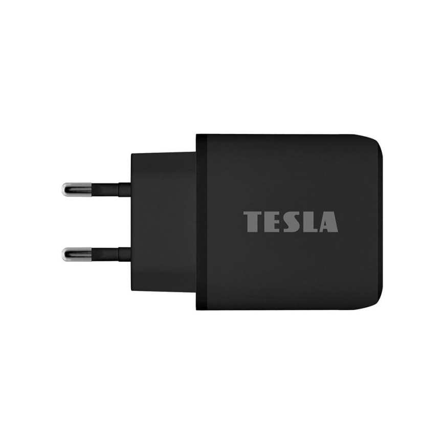 TESLA Electronics - Адаптер зі швидкою зарядкою Power Delivery 25W чорний