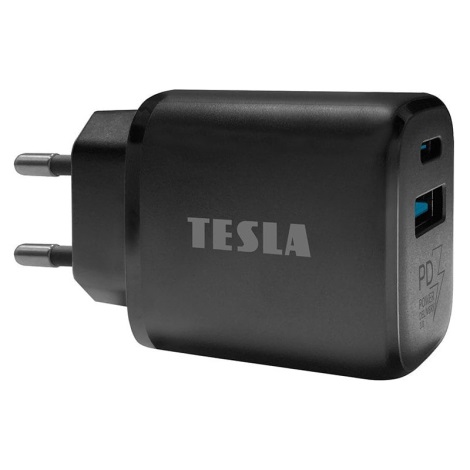 TESLA Electronics - Адаптер зі швидкою зарядкою Power Delivery 25W чорний