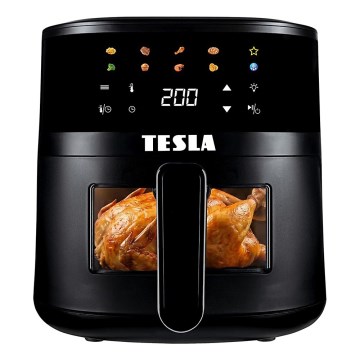 TESLA Electronics AirCook - Аерофритюрниця 4,4 л 1450 Вт/230 В чорна
