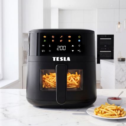 TESLA Electronics AirCook - аэрогриль (аэрофритюрница) 4,4 л, 1450 Вт/230 В, чёрный