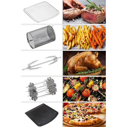 TESLA Electronics AirCook & Grill - Умная универсальная цифровая фритюрница 12 л 1800W/230V Wi-Fi