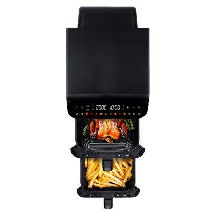 TESLA Electronics AirCook - Багатофункціональна цифрова фритюрниця з конвекцією 11 л 2800 Вт/230 В чорна