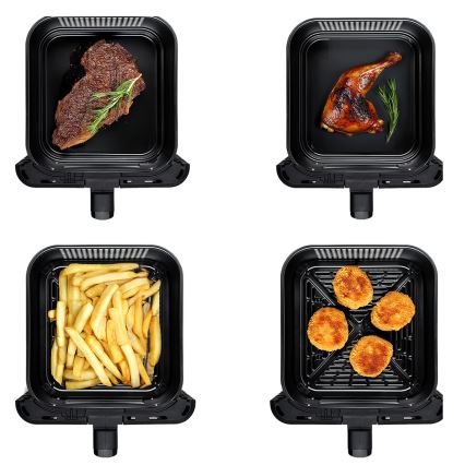 TESLA Electronics AirCook - Багатофункціональна цифрова фритюрниця з конвекцією 11 л 2800 Вт/230 В чорна