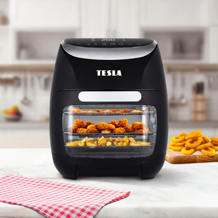 TESLA Electronics AirCook - Багатофункціональна цифрова фритюрниця з гарячим повітрям 11 л 2000W/230V