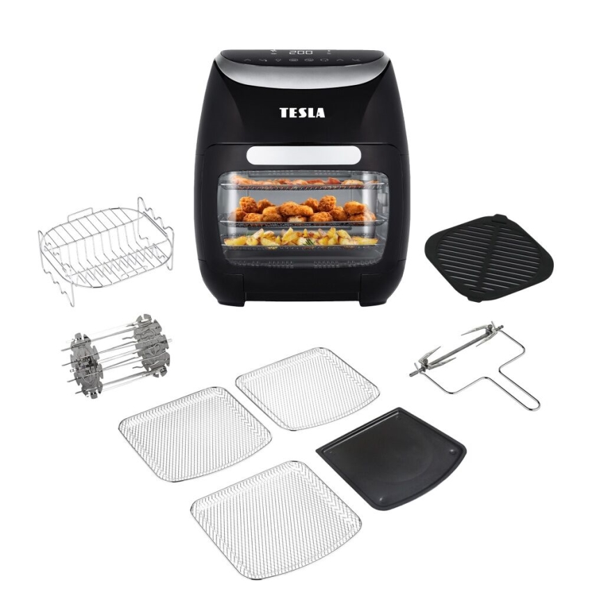TESLA Electronics AirCook - Багатофункціональна цифрова фритюрниця з гарячим повітрям 11 л 2000W/230V