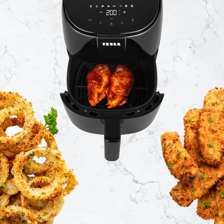 TESLA Electronics AirCook - Багатофункціональна цифрова фритюрниця з гарячим повітрям 4 л 1500W/230V
