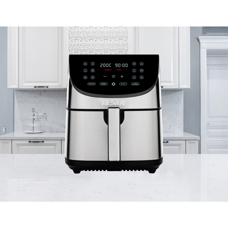 TESLA Electronics AirCook - Багатофункціональна цифрова фритюрниця з гарячим повітрям 8 л 1700W/230V