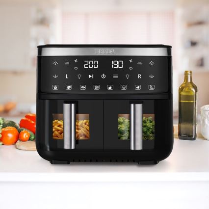 TESLA Electronics AirCook - Багатофункціональна подвійна цифрова аеро-фритюрниця 7,6 л 2850W/230V