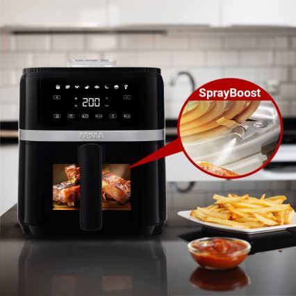 TESLA Electronics AirCook - Багатофункціональна цифрова фритюрниця з гарячим повітрям 5 л 1500W/230V