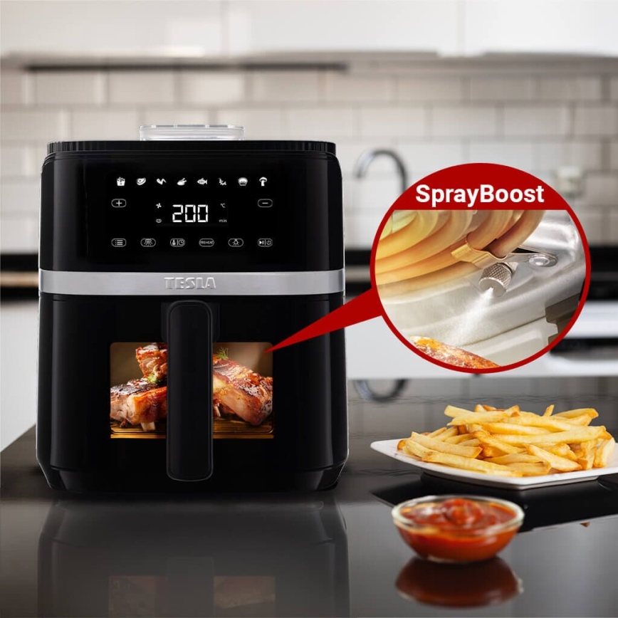 TESLA Electronics AirCook - Многофункциональная цифровая фритюрница 5 л 1500W/230V