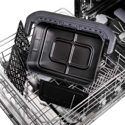TESLA Electronics AirCook - Багатофункційна подвійна цифрова аерофритюрниця 10 л 2400 Вт/230 В