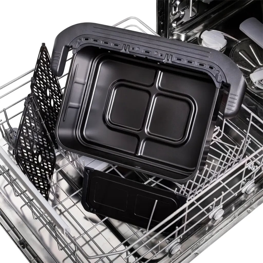 TESLA Electronics AirCook - Багатофункційна подвійна цифрова аерофритюрниця 10 л 2400 Вт/230 В
